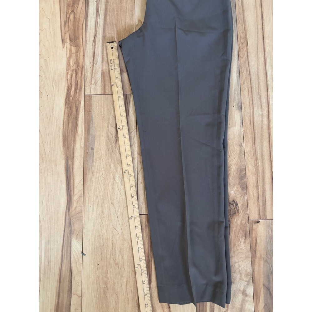 Isda & Co Taupe Brown Tailored Trousers Size 6 French Fabric Wide Waistband - Picture 7 of 8